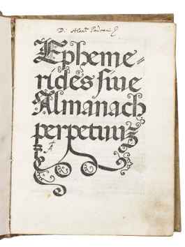 Ephemerides sive Almanach perpetuu[m].