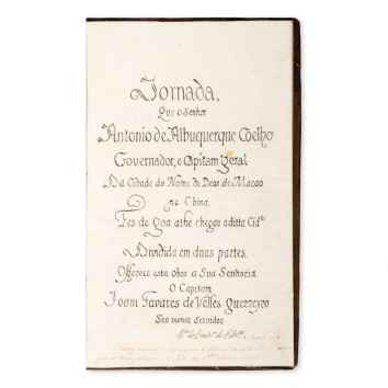 Jornada que o senhor Antonio de Albuquerque Coelho governador, ...